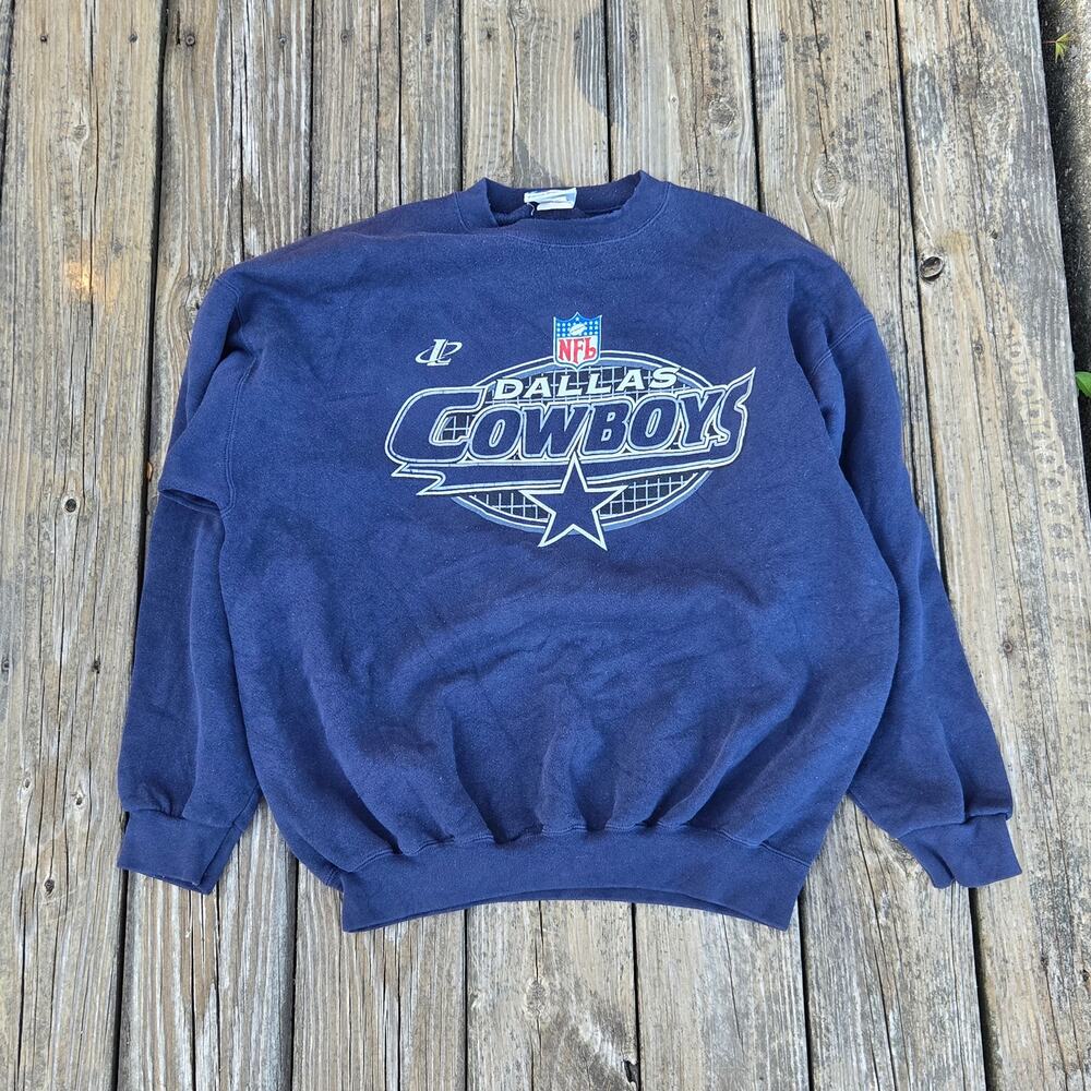 Vtg Dallas Cowboys Crewneck Sweatshirt Logo Athletic Mens 90s Sz XL NFL Football